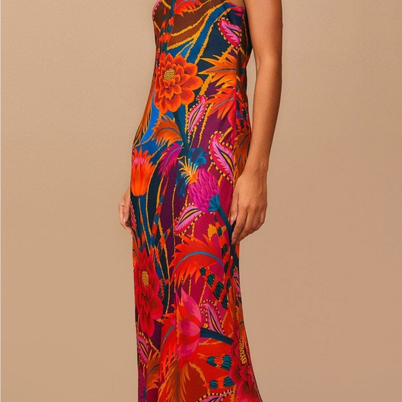 Vintage Wave Multicolor Lenzing™ Ecovero™ Viscose Maxi Dress - Picture 3 of 8